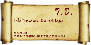 Tánczos Dorottya névjegykártya